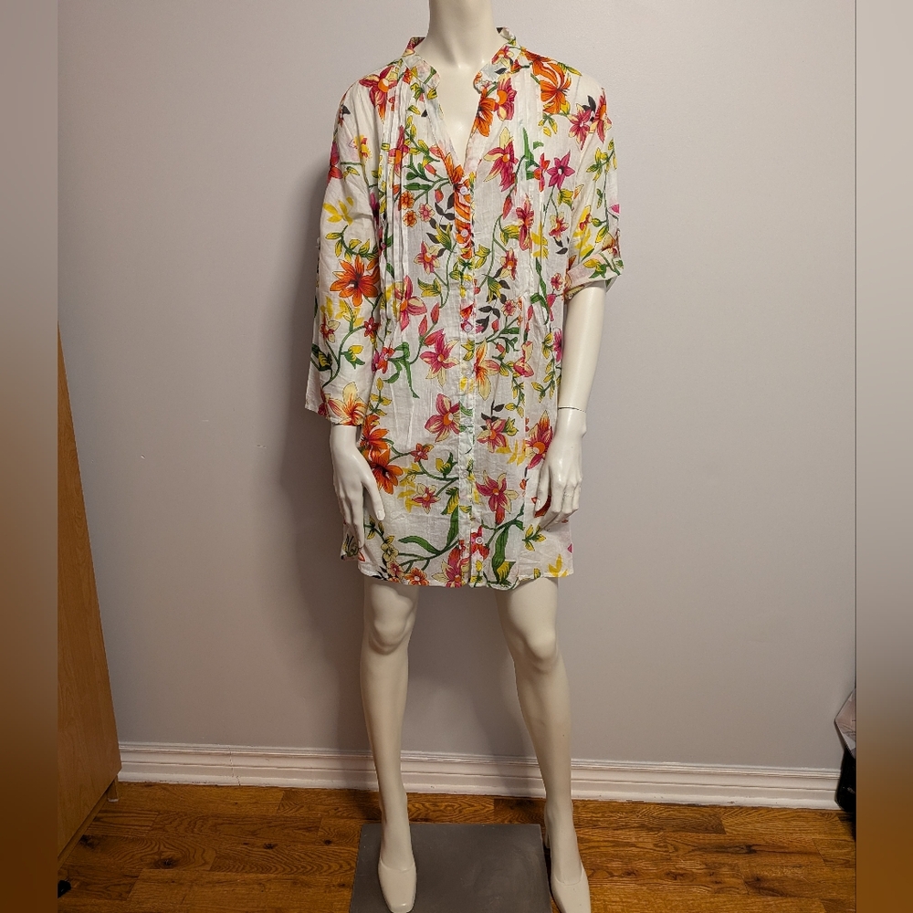 New! Floral Print Tunic
